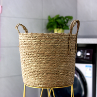 HUAYI panier de rangement de grande capacité en osier tissé à la main avec poignée en gros
