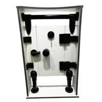 Cabine de toilette moderne en HPL avec accessoires en nylon, serrure de porte en laiton pour la salle de bain et la conception de cloisons d'hôtel