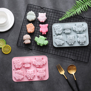 <span class=keywords><strong>Moule</strong></span> en <span class=keywords><strong>silicone</strong></span> Maisons, 6 motifs de chouettes différents, pour <span class=keywords><strong>chocolat</strong></span>, bonbons, savon et pâtisserie - Vente chaude - Product Image 5