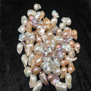 Bola de fuego Irregular de Color de gran tamaño, 8-18mm, agua dulce barroca nucleada, Perla suelta Natural de agua dulce auténtica - Product Image 6