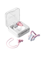 Bouchons d'oreilles de natation en silicone, étanches, professionnels, anti-étouffement, non insonorisés, avec pince-nez de plongée, ensemble mignon pour adultes