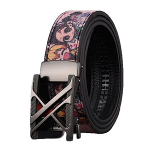 2026 Heren Casual Echt Runderleren Riem met Automatische Legering Gesp Zwarte Designer Riem voor Heren en Dames - Product Image 1