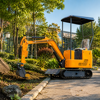 Mini-excavatrice Euro V de 1,2 tonne, moteur Koop avec commande par commande manuelle