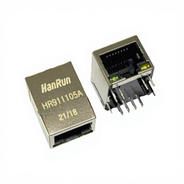 HR911300A HR911105A HR961160C Gigabit/100Mbps Ethernet Port Network Transformer RJ45 With Light Filter HY