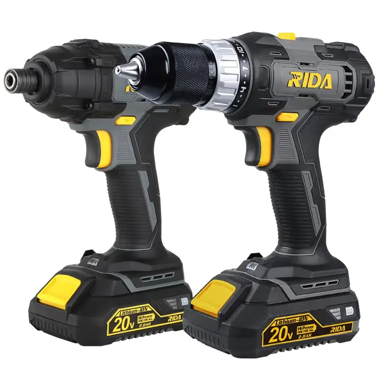 RIDA craftsman power tools 20V cordless drill machine and screw driver Combo tool set