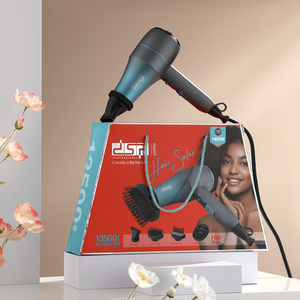 DSP SALON CARE, 1400W Leichter Haartrockner, 5 Styling-Aufsätze für Locken/Glätten (Ionic Care Cold Shot Tech) - Product Image 2