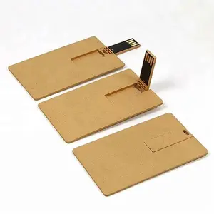 Milieuvriendelijk Afbreekbaar Materiaal Ronde Usb Flash Drive Card U Disk Stick Recycle Eco Vriendelijke Gerecycled Papier Pen Dri