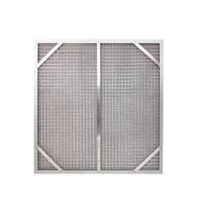 Filtro de malla metálica lavable para horno, marco de acero galvanizado, panel HVAC, marco de papel de cartón, filtro de aire