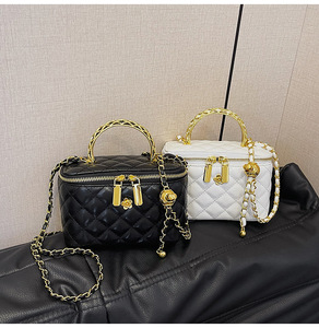 Bolso de Hombro Tipo Cubo de PU de Alta Calidad para Mujer, con Cierre de Cremallera, Estilo Moderno y Popular, Novedad 2026 - Product Image 1