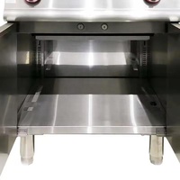Grill à gaz en pierre de lave avec armoire, grill professionnel en pierre volcanique avec base de rangement pour une saveur authentique