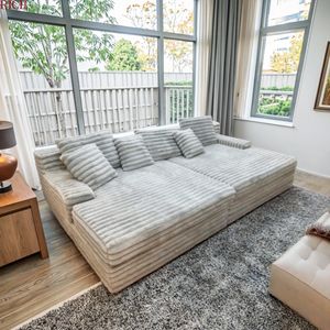 <span class=keywords><strong>Tissu</strong></span> moelleux modulaire en mousse compressée sectionnel Compression canapé canapé ensemble emballage sous vide pour la maison appartement meubles salon - Product Image 4