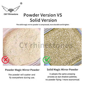 Polvo Mágico de Uñas CY Efecto Espejo Cromado Pigmento con Purpurina Efecto Metálico Aurora Holográfico Ojo de Gato Esmalte en Gel Magnético Decoración de Arte - Product Image 2