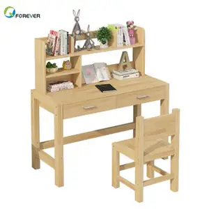 YQ JENMW Personalized Wooden Furniture Set Wood Nature Toddler Boy Children Kids Study Play Tables And Chairs