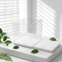 Promotion en gros : Boîtes à gâteaux carrées pliables en PET transparent de qualité alimentaire avec logo personnalisé pour gâteaux d'anniversaire
