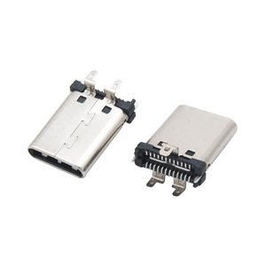 USB Type-C 24 พิน หัวเสียบแนวตั้งแบบตรง ช่องเสียบชาร์จเร็ว ขั้วต่อ USB Type B ทองแดง 3A - Product Image 4