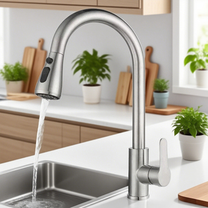 Современный кухонный смеситель из нержавеющей стали - Product Image 5