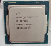 Processeur Intel Core I7-10700K d'occasion pour ordinateur de bureau, 8 cœurs, 16 threads, 3,8 GHz jusqu'à 5,1 GHz, débloqué, LGA1200, avec graphismes UHD 630