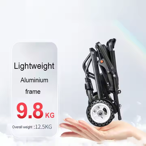 Silla de Ruedas Eléctrica Plegable de Aleación de Aluminio, Ligera, de 9.8 Kg, para Personas con Discapacidad y Adultos Mayores, Batería de 6/10/20AH - Product Image 6