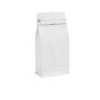 Sacs d'emballage en papier kraft à fond plat pour aliments pour animaux de compagnie, réutilisables, avec fermeture éclair latérale, en PE, avec valves de décompression, recyclables