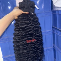 Paquete de Cabello Indio Natural de 40 Pulgadas, Rizado Vietnamita Birmano, Cabello Virgen con Cutícula Alineada, Ondulado Camboyano, Cierre Frontal para Vendedores