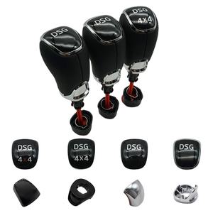 Pour Skoda Octavia superbe <span class=keywords><strong>Yeti</strong></span> DSG 4X4 VIRS pommeau de levier de vitesse en cuir Alcantara pièces de voiture tête de changement de vitesse accessoires de voiture - Product Image 1