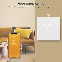 Tuya Thermostat intelligent chauffage au sol par eau barre de chaudière murale électrique panneau acrylique pour hôtels Wifi/Matter App Voice