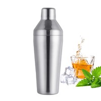 Shaker à cocktails OUYADA en acier inoxydable noir mat et or, 750 ml, outils professionnels pour barman et mixologiste