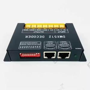 RGBW DMX512 <strong>Controller</strong> 12-24V 8A/CH <strong>4</strong> Channels RGB RGBW <strong>Decoder</strong> Black Steel Case LED <strong>DMX</strong> <strong>Controller</strong> - Product Image 4