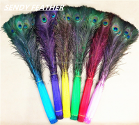 Plumes de paon naturelles de 90-100 cm, plumes de queue de paon, plumes indiennes, accessoire de carnaval, artisanat, costume, danse, festival, spectacle sur scène
