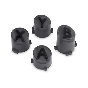 EXtremeRate Boutons d'action classiques gris clair et transparent avec symboles gris foncé, boutons ABXY pour manette Xbox Series X S - Product Image 4