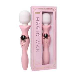New Magic Clitoris Vibrator/Wand Vibrator/Double Head Vibrator Pink Masturbation Sex Toys G Spot Stimulation Silicone Vibrator