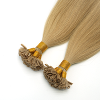 Compra al por Mayor de Extensiones de Cabello Virgen con Punta en U de Marca Privada, Empaque Personalizado, Envío Rápido, Extensiones de Cabello Humano con Punta de Queratina de Grado Profesional