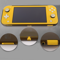 Casing Pelindung Kristal Terintegrasi Terlaris untuk Nintendo Switch Lite Mini, Kotak Pelindung Transparan, Penutup Pelindung