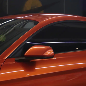 WRAPMASTER 1,52*17m PET Super brillante metálico Golfo naranja Auto envoltura película coche vinilo envoltura - Product Image 5