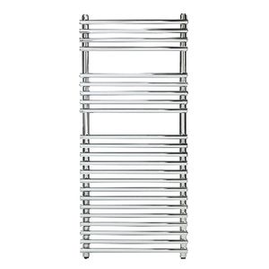 Sèche-serviettes élégant au design chromé avec tubes ronds, entrecentres 1650 mm x 450 mm - Product Image 1