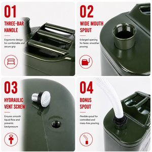 Réservoir de carburant 5L/10L/20L pour voiture, bidon jerrycan avec conception anti-fuite et durable - Product Image 4