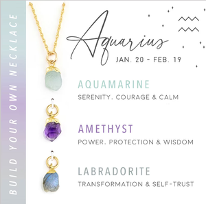 Zooying สร้อยคอคริสตัลดิบปรับแต่งเสน่ห์ราศีพลอยเดือน<span class=keywords><strong>มีนาคม</strong></span>วันเกิดสร้อยคอหินหยาบดิบ - Product Image 3