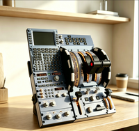 Kit de simulateur de vol haut de gamme Airbus A320 – Plan global du simulateur de vol A320 avec panneau de commande de poussée