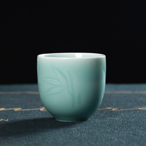 Service de table de luxe en céladon de Longquan, 8 pièces, assiette carrée ronde, bol, tasse, cuillère, OEM et ODM disponibles, <span class=keywords><strong>vaisselle</strong></span> écologique - Product Image 4
