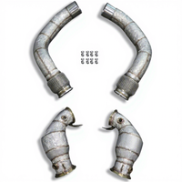 Knalpot Performa SPEEDWINNER High Flow Downpipe dengan Katalis 200cell untuk BMW M5 F90