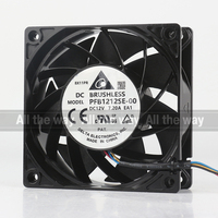 Delta 5V 24V 48V DC 12V 7.20A AC EC 12038 120x120x38MM 12CM Châssis violent à grande vitesse et grand volume d'air PFB1212SE-00 ventilateur de refroidissement