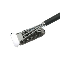 Brosse de nettoyage pour barbecue d'extérieur de haute qualité avec poils en nylon et grattoir, outils durables pour nettoyeur vapeur - Offre Spéciale