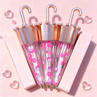 Vente en gros de gloss à lèvres végétalien mignon et longue tenue, base pour gloss à lèvres, fournisseur de marque privée, emballage personnalisé aux fruits, soin des lèvres pour enfants, huile à lèvres brillante