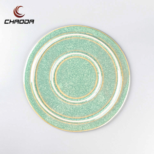 Vente en gros de vaisselle <span class=keywords><strong>d</strong></span>'hôtel en céramique pour restaurant à thème, ensemble <span class=keywords><strong>d</strong></span>'assiettes en céramique pour buffet, plateau de service à sushi rond en porcelaine - Product Image 5