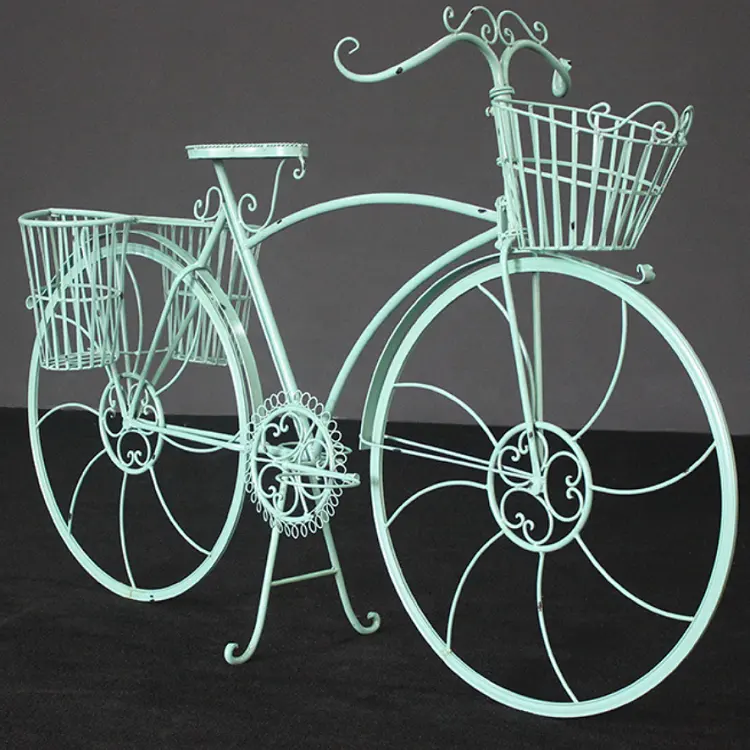 קלאסי גן קישוט ברזל אמנות אופניים צמח stand