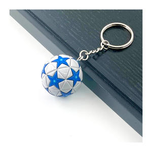 Mini modèle de ballon de football de la Ligue des champions, porte-clés en PVC, souvenir, 32 drapeaux solides, pendentif, fermeture éclair de sac, bijoux, marque OEM, fabriqué en Guangdong - Product Image 4