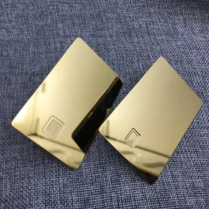 Tarjeta de rayas magnéticas personalizadas, Chip SLE 4442 y 4428, 24K, Mirror Gold, en blanco, el precio de fábrica más nuevo