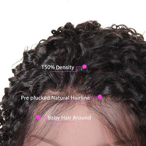 GZBEIYOU批发水波高清全蕾丝假发人发蕾丝前秘鲁处女发360蕾丝前假发黑色女性 - Product Image 4