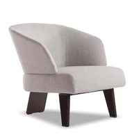 Chaise de loisirs en bois brut au design moderne avec structure en acier inoxydable pour salon, accessoires d'hôtel, rembourrage pour usage scolaire