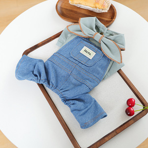 Ropa para Mascotas PETCIRCLE para Primavera y Otoño, Perros Pequeños, Diseño Lindo y Moderno, Overol con Cuello de Lazo - Product Image 2